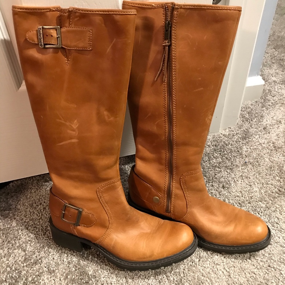 Timberland knee high leather boots